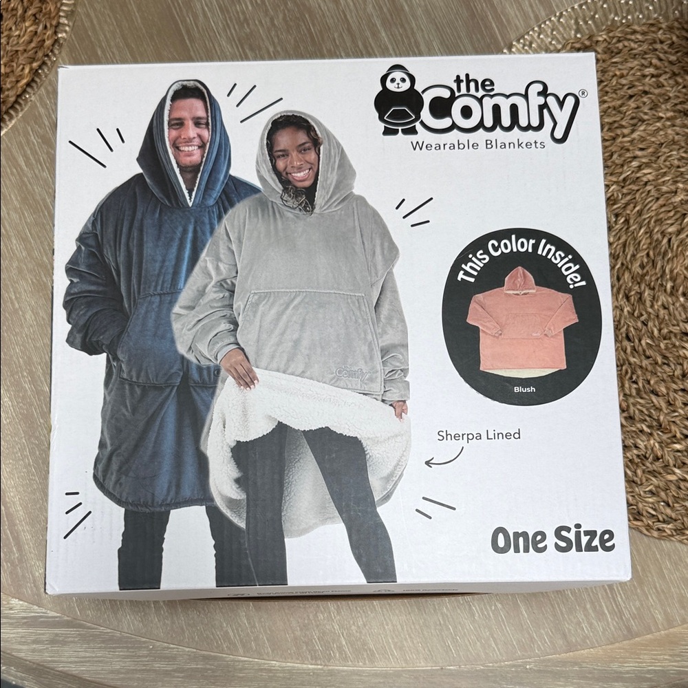 The Comfy Sherpa-Lined Wearable Blanket Hoodie - pink